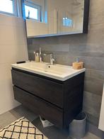 Modern badkamermeubel met spiegelkast (met verlichting), Huis en Inrichting, Badkamer | Badkamermeubels, Ophalen, 50 tot 100 cm