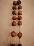 Brocante, grote houten rozenkrans, Ophalen of Verzenden