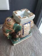 Vintage chinoiserie-asbak olifant, decor MCM Hollywood Regen, Ophalen of Verzenden
