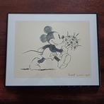 Mickey Mouse 'Puppy Love' ingelijst., Antiek en Kunst, Ophalen of Verzenden