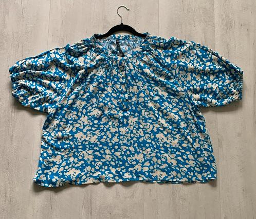Viscose zomer blouse wijde pofmouwen maat XXL 46, Kleding | Dames, Blouses en Tunieken, Zo goed als nieuw, Maat 46/48 (XL) of groter