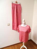 X20 MADE IN ITALY setje broek en blouse roze oranje M 38/40, Maat 38/40 (M), Ophalen of Verzenden, Roze, Made In Italy