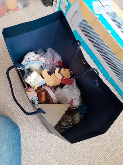 Tas vol (oude) geboorte bedankjes, Verzamelen, Geboortekaartjes en Visitekaartjes, 2000 tot heden, Ophalen of Verzenden