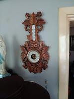 Houten Barometer met Thermometer, Antiek en Kunst, Ophalen of Verzenden
