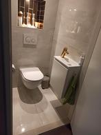 toilet fontein set Solid surface  + sensorkraan Corto goud, Nieuw, Kraan, Ophalen of Verzenden, Chroom