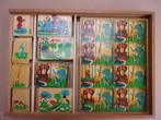 4x SCHOOL EDUCATIE SPELLEN + DEKSEL  (JAREN '50)   ZIE OMSCH, Antiek en Kunst, Antiek | Speelgoed, Verzenden
