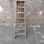 Schilderstrap,Trap,Hout,7 treden,hoog 1.45 m.,Brocante,deco, Antiek en Kunst, Ophalen