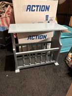 Vintage krantenbak / tijdschriftenrek, Minder dan 55 cm, Gebruikt, Rechthoekig, Hout