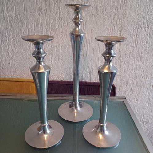 Grote kandelaar (s), Huis en Inrichting, Woonaccessoires | Kandelaars en Kaarsen, Gebruikt, Kandelaar, Metaal, Ophalen of Verzenden