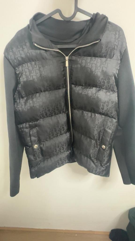 Donsjas met Dior Oblique-motief, Kleding | Heren, Jassen | Zomer, Zo goed als nieuw, Maat 56/58 (XL), Zwart, Ophalen