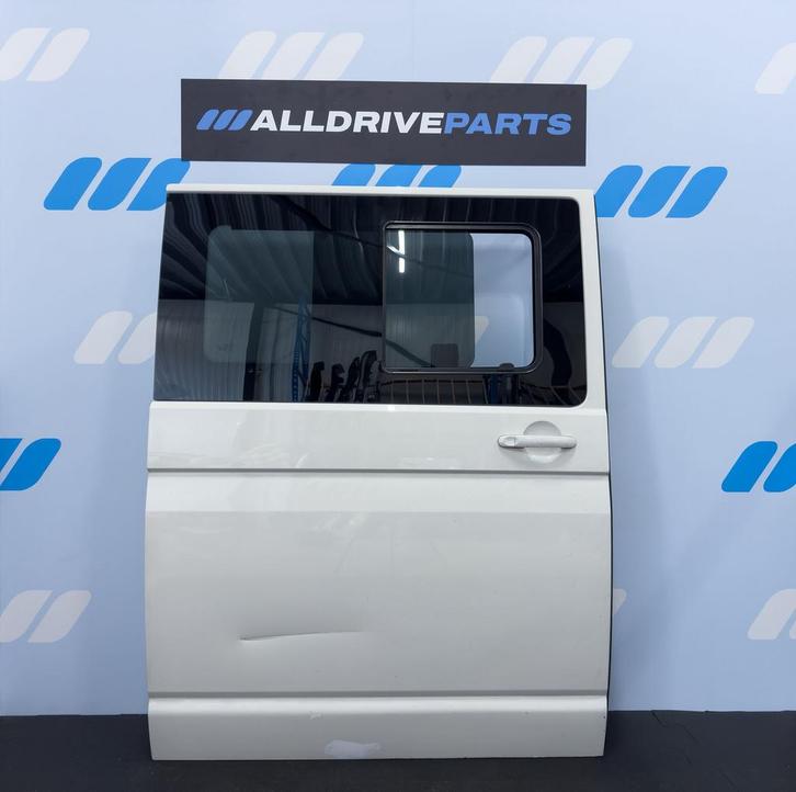 VW Transporter T6 Schuifdeur rechts LB9A wit 7LA843108E, Auto-onderdelen, Carrosserie en Plaatwerk, Deur, Rechts, Gebruikt, Ophalen of Verzenden