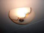 2 Oude paraplu plafond lampen., Ophalen, Gebruikt, Glas