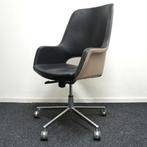 Mpiu Juliette J101 Vergaderstoelen | Zwart Leer / Beige stof