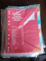 21 Tabbladen Register Intercalaires Dividers A4 - Nieuw, Ophalen of Verzenden