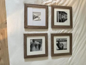 4x Fotolijst | Hout | Passe partout beschikbaar voor biedingen