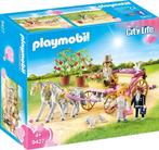 Playmobil 9427 Paarden trouw koets & guirlande, bruidspaar, Ophalen of Verzenden, Nieuw, Complete set