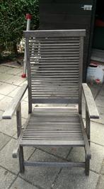 tuinstoelen, Tuin en Terras, Ophalen, Gebruikt, Hout, Verstelbaar