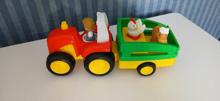 Trekker met aanhanger Little People, Kinderen en Baby's, Speelgoed | Fisher-Price, Gebruikt, Speelset, Ophalen