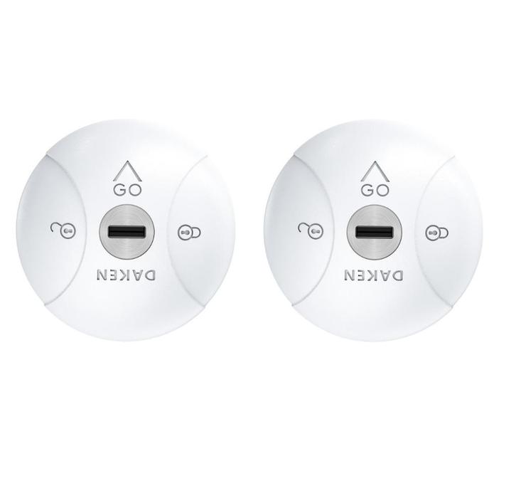 Saturn Go set van 2 | Busslot | Wit | Niet zelfsluitend, Auto diversen, Auto-accessoires, Nieuw, Ophalen of Verzenden