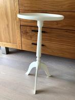 Bijzet tafel wit, H 63 cm, B blad 32 cm, Ophalen, Minder dan 55 cm, Gebruikt, Rond