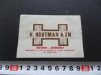 sticker dedemsvaart h houtman & zn houtbouw bouwbedrijf, Ophalen, Zo goed als nieuw, Bedrijf of Vereniging
