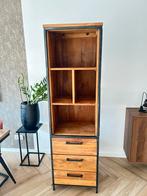 Industriële Teakhouten Kast, Huis en Inrichting, Ophalen, Gebruikt, Teakhout, 50 tot 100 cm