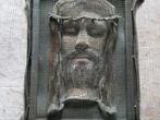 Jezus hoofd / portret met doornenkrans gevormd in gaas kunst, Ophalen of Verzenden