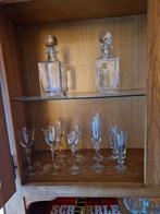 Kristallen glazen en karaffen set, Antiek en Kunst, Antiek | Glas en Kristal, Ophalen of Verzenden