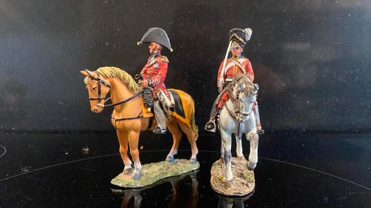 Delprado: 2x Britse Cavalrie Napoleontische tijd., Verzamelen, Poppetjes en Figuurtjes, Zo goed als nieuw, Ophalen of Verzenden