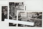 Gouda Herstel Kademuren Gouwe Hoornbrug 1954-55 Drie foto's, Verzenden, 1940 tot 1960, Ongelopen, Zuid-Holland