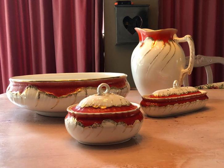 Lampet stel, Antiek en Kunst, Antiek | Servies compleet, Ophalen of Verzenden