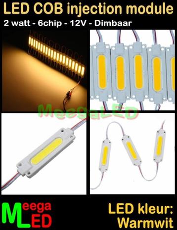 LED Caravan COB module 12V 2W - 6 chip – IP54 Warmwit 3000K beschikbaar voor biedingen