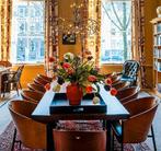 Driade Costes Philippe Starck Houten stoel zwarte zitting, Huis en Inrichting, Stoelen, Gebruikt, Bruin, Ophalen of Verzenden