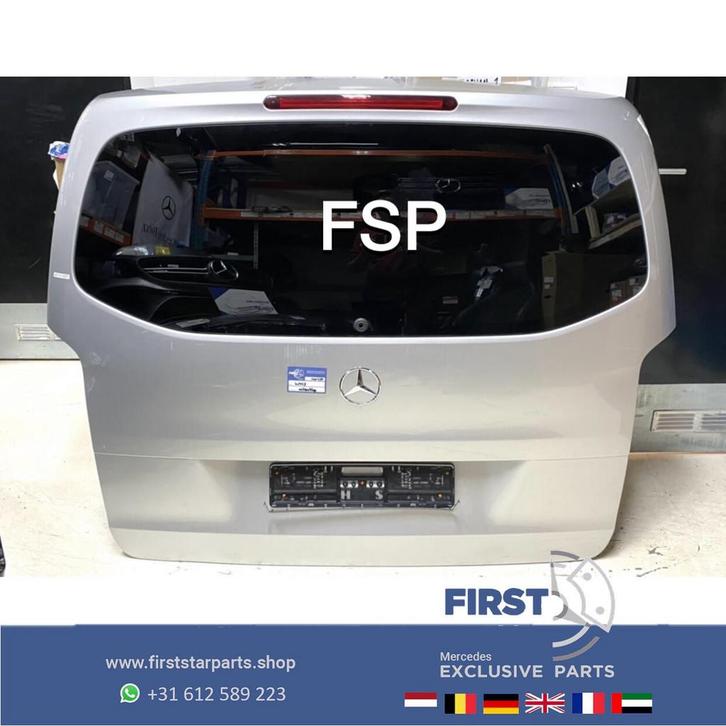W447 VITO / V KLASSE ACHTERKLEP COMPLEET ZILVERGRIJS ORIGINE, Auto-onderdelen, Carrosserie en Plaatwerk, Bumper, Mercedes-Benz