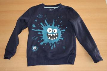 Blauwe monster trui maat 128 beschikbaar voor biedingen