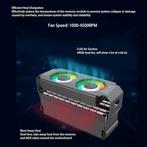 ARGB Dual Fan RAM Cooler – 1000–4500RPM – DDR/DDR2/DDR3/DDR4, Ophalen of Verzenden, Nieuw, Luchtkoeling