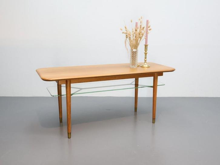 Vintage salontafel A.A. Patijn, Huis en Inrichting, Tafels | Salontafels, Zo goed als nieuw, Minder dan 50 cm, 50 tot 100 cm, 100 tot 150 cm