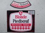 Bieretiket Belgie(15D)13-3 piedboeuf, Verzenden, Gebruikt, Overige typen, Overige merken