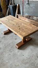 Zware oude kloostertafel, Zo goed als nieuw, Vijf personen of meer, 150 tot 200 cm, Rechthoekig