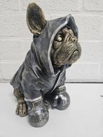 HOND , DECORATIE BEELD , BOKSER , ZILVER , GOUD , NIEUW, Ophalen of Verzenden, Nieuw, Hond of Kat, Beeldje of Figuurtje