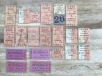 Verzameling historische trein en perronkaartjes, Tickets en Kaartjes, Trein, Bus en Vliegtuig, Eén persoon, Trein, Nederland, Met bestemming of datum