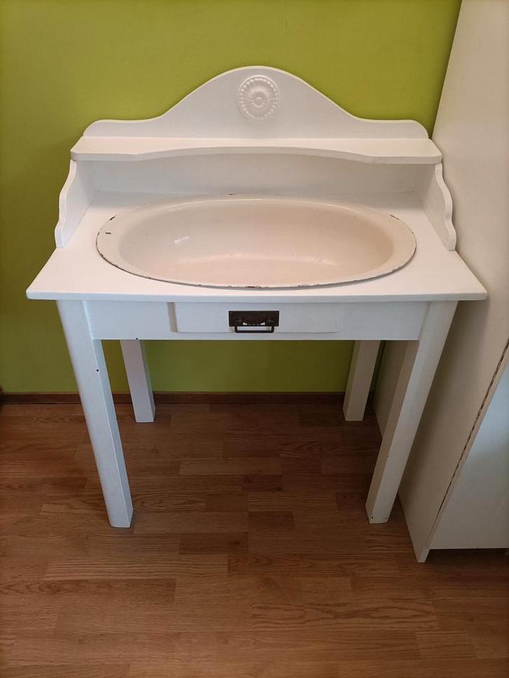 Nostalgisch babybad/ aankleedtafel, Kinderen en Baby's, Badjes en Verzorging, Gebruikt, Badje, Overige merken, Ophalen