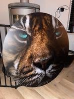 Muurcirkel tijger 90cm, Huis en Inrichting, Ophalen, Zo goed als nieuw