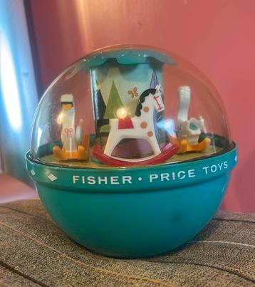 Vintage Fisher Price Chime Ball 1972 paardjes zwanen beschikbaar voor biedingen