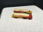 2 Majorette vrachtwagens Shell, Hobby en Vrije tijd, Modelauto's | Overige schalen, Ophalen of Verzenden, Gebruikt, Bus of Vrachtwagen