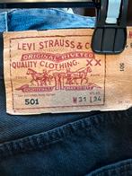 Tijdloze Stijl: Originele Levi's 501 Zwarte Jeans W31L34, Kleding | Heren, Spijkerbroeken en Jeans, Verzenden, Zo goed als nieuw