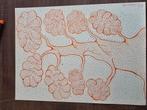 Tekening op a3 bonzaai boompjes abstrakt, Antiek en Kunst, Kunst | Schilderijen | Abstract, Ophalen of Verzenden