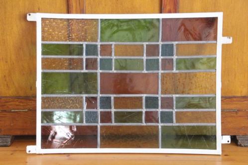 Raam met glas in lood., Doe-het-zelf en Verbouw, Glas en Ramen, Zo goed als nieuw, Overige typen, Minder dan 80 cm, Minder dan 80 cm