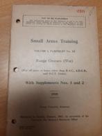 Small Arms Trainig RANGE COURS Canada 1941, Verzamelen, Militaria | Tweede Wereldoorlog, Verzenden, Landmacht, Engeland, Boek of Tijdschrift