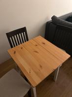 IKEA square wooden table - Collection only, Huis en Inrichting, Tafels | Eettafels, Gebruikt, Vierkant, Tot twee personen, Grenenhout